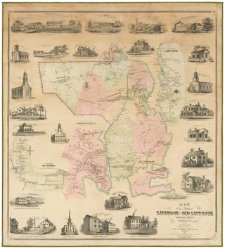 Item #10002 Map of the Towns of Saybrook and Old Saybrook Middlesex County Connecticut. C. E. /...