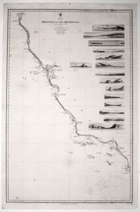 Item #10631 Two sheets: America West Cape Mendocino to Vancouver Id. from Cape Flattery...