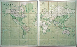 Item #1500011 A New Chart of the World On Mercator's Projection With The Track Of The Most...