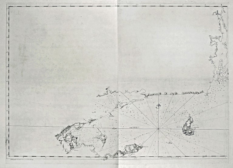 Item #219 Untitled Nautical Chart of Eastern Long Island, Block Island & Parts of the Connecticut Coast & Narragansett Bay. J. F. W. DES BARRES.