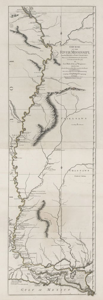 Item #4256 Course of the River Mississippi from the Balise to Fort Chartres. Lt. J./ SAYER ROSS, R.