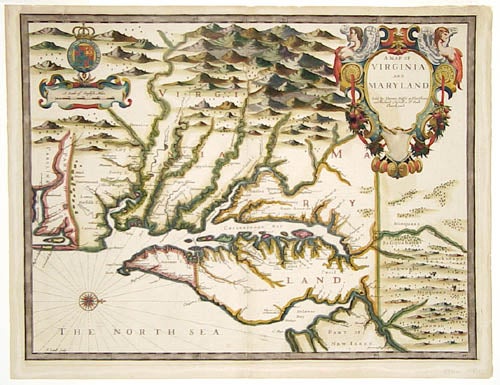 A Map Of Virginia And Maryland 