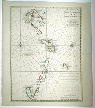 Item #6944 Carte des Antilles Francoises et des Isles Voisines. DE L’ISLE G. / COVENS, MORTIER