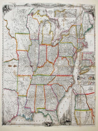 Item #8913 A New Map For Travelers Through The United States Of America Showing The Railroads,...