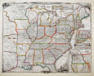 Item #8913 A New Map For Travelers Through The United States Of America Showing The Railroads,...