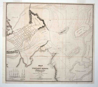 Item #9745 Map of Portland Harbor, Maine. B./ THROOP POOLE, J. V. N